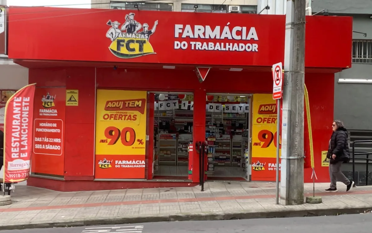 Fachada da unidade Hospital, em Criciúma