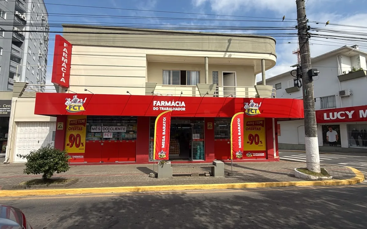 Fachada da unidade Morro da Fumaça, em Morro da Fumaça