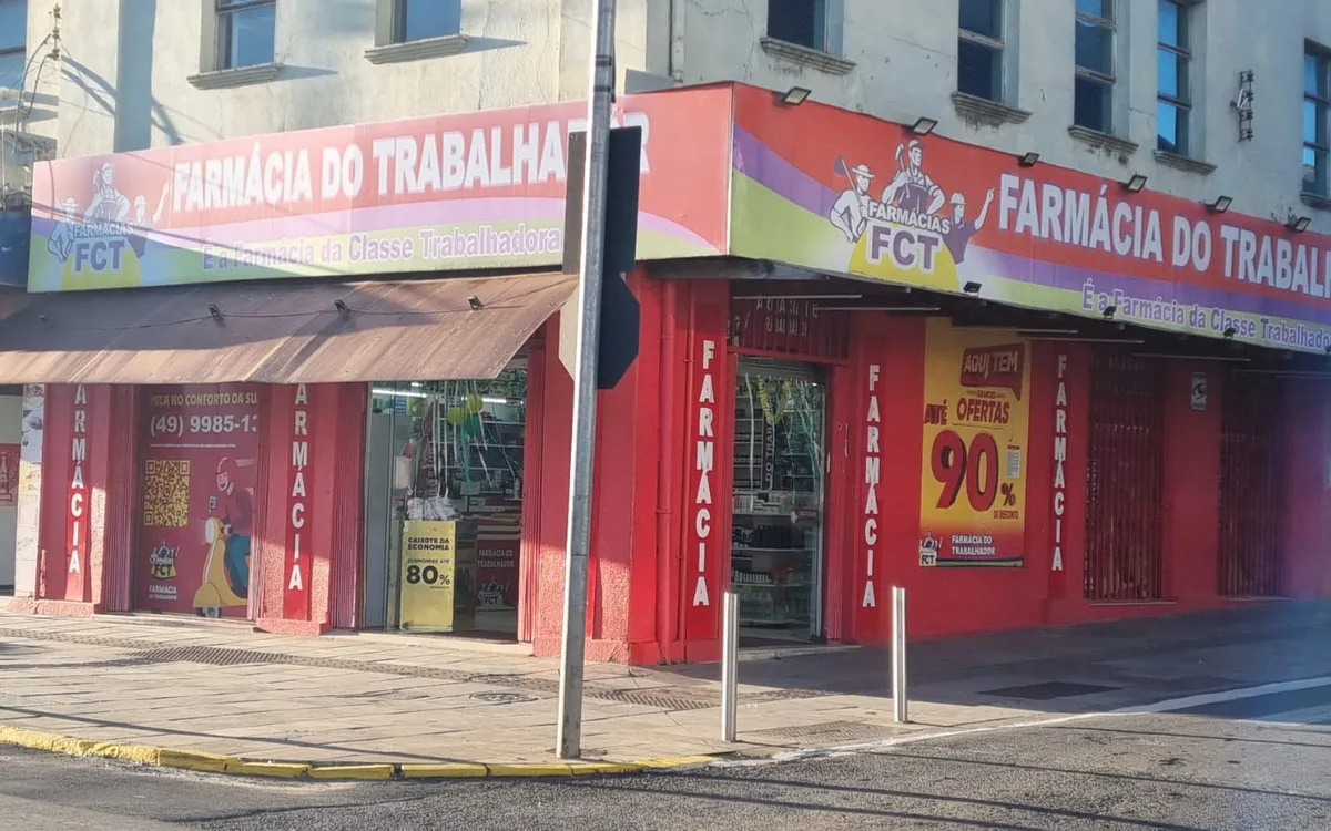 Fachada da unidade Quintino Bocaiúva, em Lages