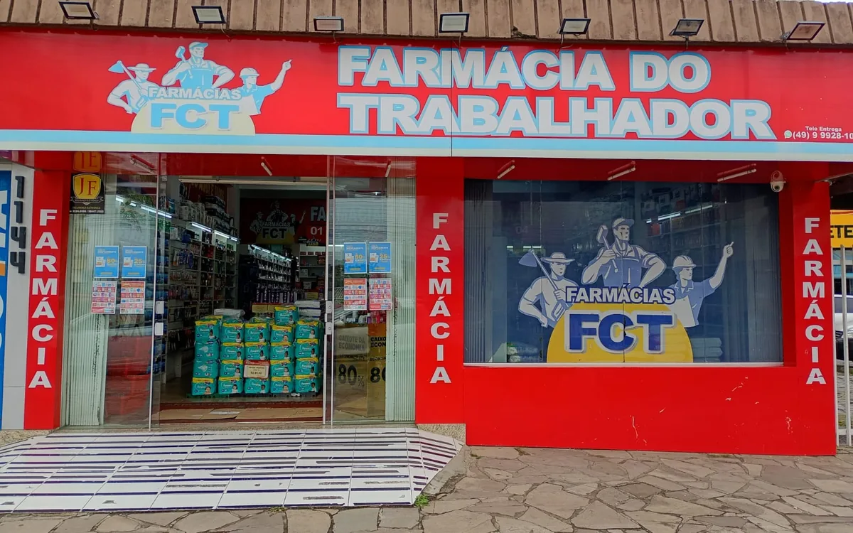 Fachada da unidade Conta Dinheiro, em Lages