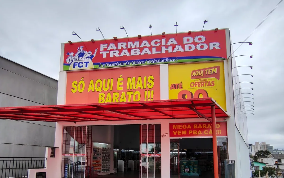 Fachada da unidade Dom Pedro, em Lages
