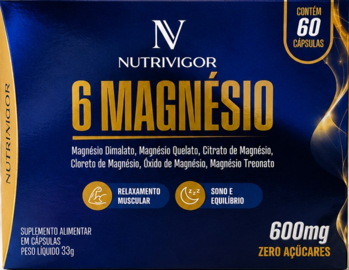 Nutrivigor 6 Magnésio — embalagem