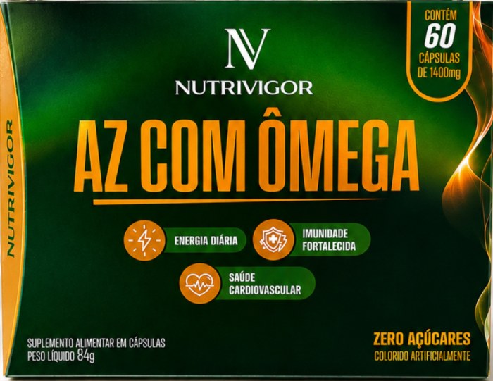 Nutrivigor AZ com Ômega — embalagem