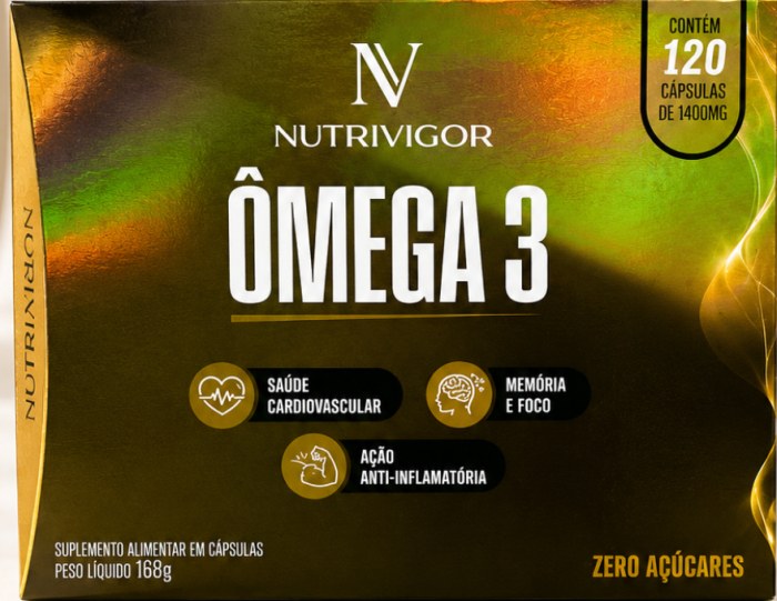 Nutrivigor Ômega 3 — embalagem